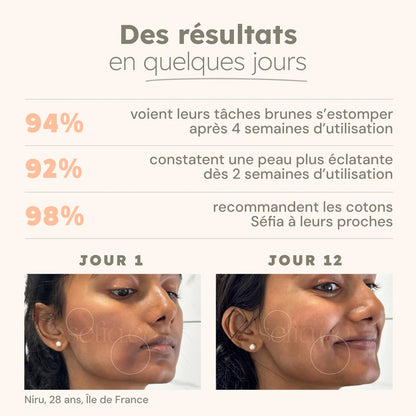 Cotons à l’acide kojique & curcuma – anti-imperfections