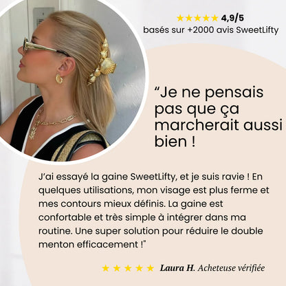 Gaine de visage minceur anti-double menton