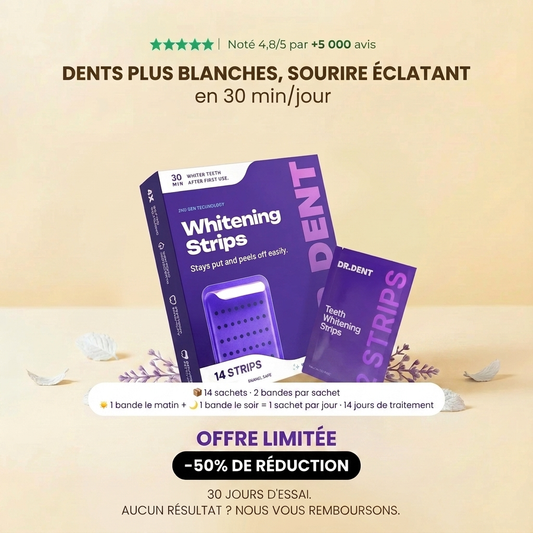 NOVIRACI® Bandes de Blanchiment Dentaire Instantané Dr.Dent